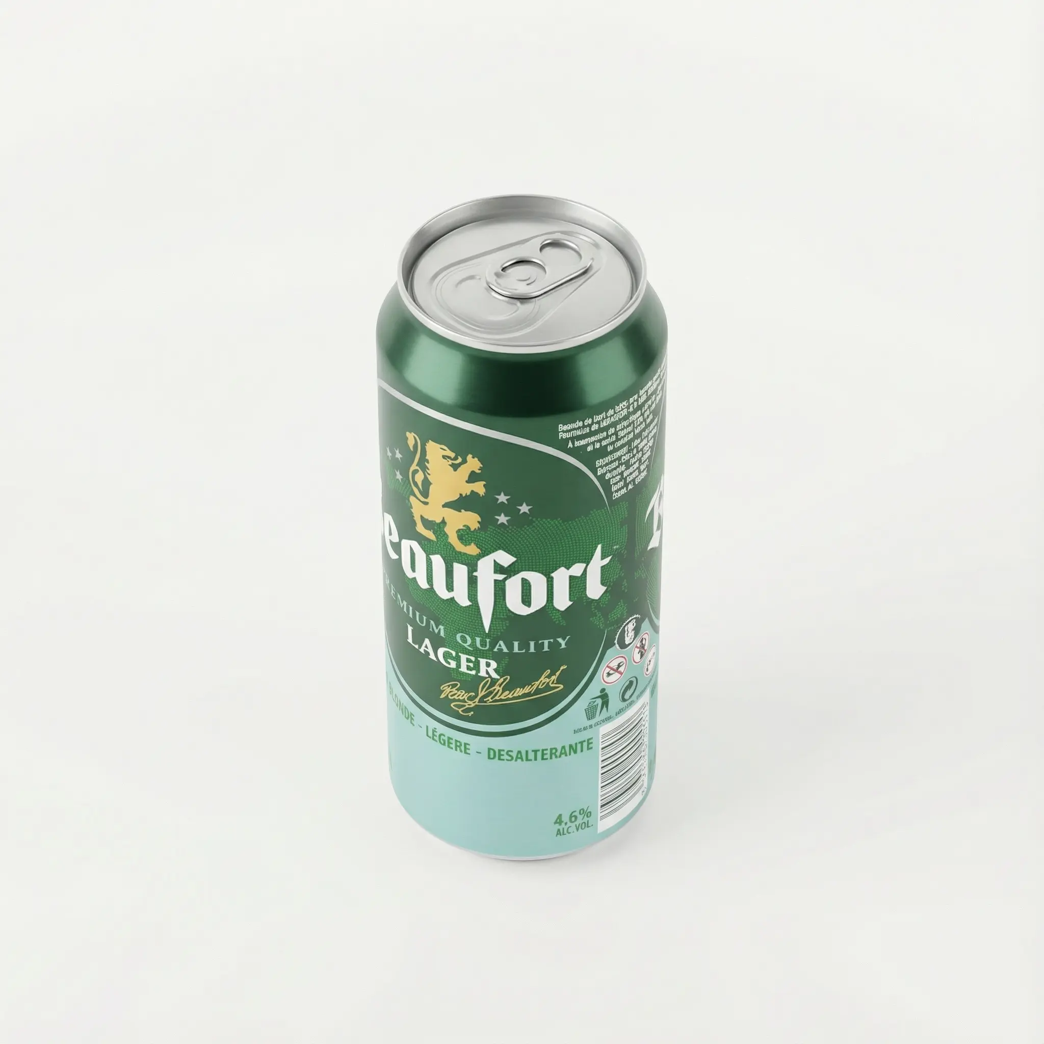 dessus de canette lager blonde Beaufort